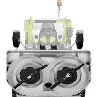 Piatto tosaerba 155 cm con raccolta e Kit mulching, regolazione altezza di taglio idraulica con pulsante elettrico, posizione di manutenzione a comando idraulico - COD.9M5111